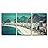 3 Piece Canvas Wall Art - Rio De Janeiro, Brazil - Copacabana Beach - Modern Home Art Stretched and Framed Ready to Hang - 24"x36"x3 Panels