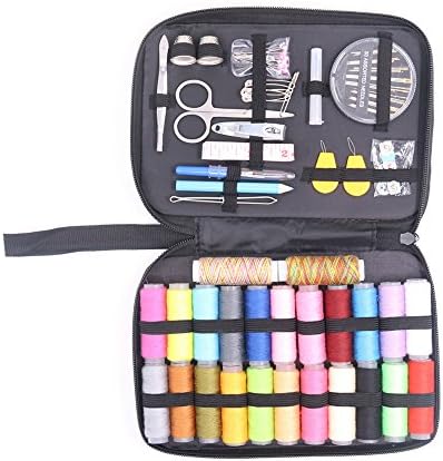 Sewing Kit Bundle 97 Sewing Accessories 24 Spools of Thread -24 Color Mini Sewing Kits,Traveller Emergency Whole Family to Mend and Repair Tape Measure for Beginners Mending & Sewing Needs