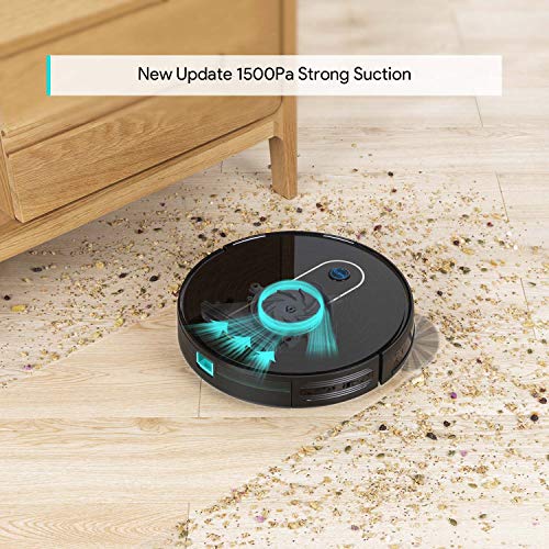 Robot-Vacuum-DEENKEE-1500Pa-Super-Suction-90-Min-Running-Time-42-Cleaning-Modes-Quiet-Self-Charging-DK600-Robotic-Vacuum-Cleaner-Ideal-for-Pet-Hair-Hard-Floors-Carpets