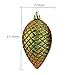 iPEGTOP Shatterproof Pinecone Hand Painted Glitter Gold Pine Cones Crafting Holiday Christmas Tree Decorations, 95mm / 3.7 inch, 6 Set