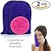 Reversible Makeup Remover Cloth Mitt (2 pack) & Bonus Microfiber Travel Towel