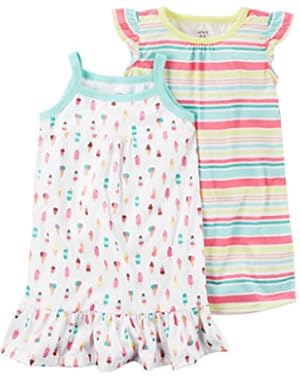 Girls' 4-14 2-Pack Ice Cream Gowns 2/3