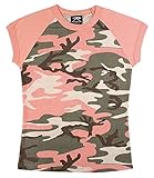 WOMEN'S SUBDUED PINK CAMO S/S RAGLAN T-SHIRT SIZE XL