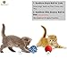 SunGrow Rope Ball Chew Toy for Cats, Kittens and Other Pets Made of 100% Natural Cotton - Cleans Teeth & Massages Cat’s Gums: Machine Washable - Completely Safe & Suitable for All Sizes & Ages