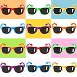 Party Sunglasses for Kids with UV400 Protection Eyewear Neon Sunglasses For Boys ,Girls - Great Gift for Party Favors, Birthday Party and Outdoor Activity（ 12 Pack ）