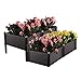 T4U Plastic Elevated Raised Garden Bed Kits for Flowers and Vegetables, Easy Assembly Planter Box Container for Indoor Outdoor Patio Backyard Porch Garden Decoration (19.5×19.5×9.8in/50x50x25cm)thumb 1