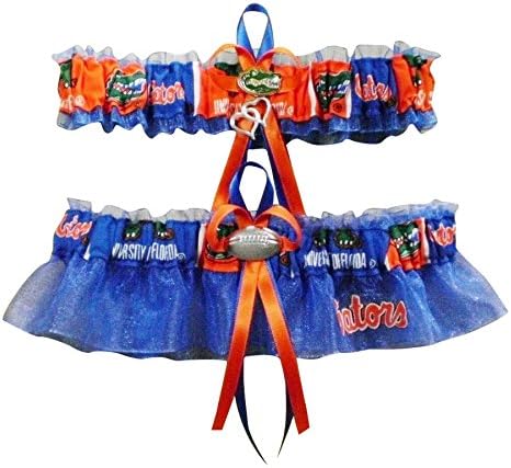 ITS17 University U of Florida "Gators" Logo Wedding Garter Blue