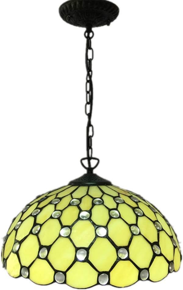 TTFFTT Tiffany Estilo 14-Inch Colgante de Luz Vendimia Montaje