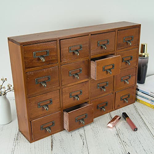 PACKGILO 16 Drawers Apothecary with Drawers Tabletop Apothecary