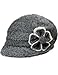 Dahlia Women's Chic Flower Wool Blend Newsboy Hat - Dual Layer
