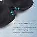 Lonfrote Star Moon Deep Molded Sleep Mask, with Ear Plug and Carry Pouch Lightweight & Comfortable Eye mask, Super Soft Material (Blue)