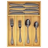 Totally Bamboo Flatware and Utensil Drawer Organizer