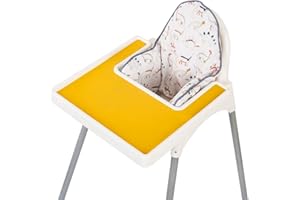 Dadouman Inflatable Supporting Cushion for IKEA High Chair, Baby High Chair Cushion with Colorful Printing, Inflatable Cushion Included(Dinosaurs)