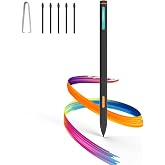 TNRV Kindle Scribe Pen Replacement with Eraser and Palm Rejection | 4096 Pressure,Tilt Sensitivity,Magnetic Attachment,Marker Shortcut Button,5 Replaceable Tips,reMarkable 2 Compatible