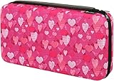 98 Bottle HUGE Essential Oils Organizer Protects 5ml, 10ml and 15ml Oils - The Perfect Hard Shell Exterior Storage Case for your Therapeutic Aromatherapy Essential Oils Collection (Pink Hearts)
