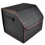 Collapsible Trunk Organizer with Lid Portable Car Storage Box Bin SUV Van Cargo Carrier Caddy for Shopping Camping Picnic Home Garage 8gal