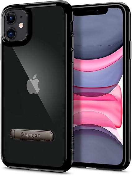 Amazon Spigen Iphone 11 ケース 6 1インチ 対応 スタンド付き キックスタンド 背面 クリア 米軍mil規格取得 ウルトラ ハイブリッド S 076cs ジェット ブラック 修理パーツ 通販