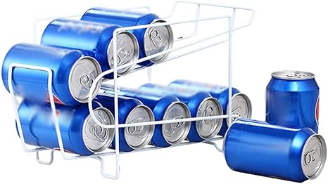 Amazon Hbhjin 缶ストッカー カンディスペンサー ビール収納ラック 10缶収納コロコロ缶ラック 缶 収納棚 卓上収納 缶 ビール コーラ 冷蔵庫 キッチン 収納 キッチンラック オンライン通販