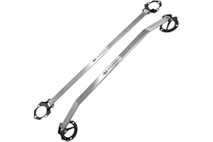 URMARKETOUTLET Megan Racing Front & Rear Upper Steel/Aluminum Aluminum Race Spec Strut Bar (MR-SB-LI01FU-1P) (MR-SB-LI01RU-1P)