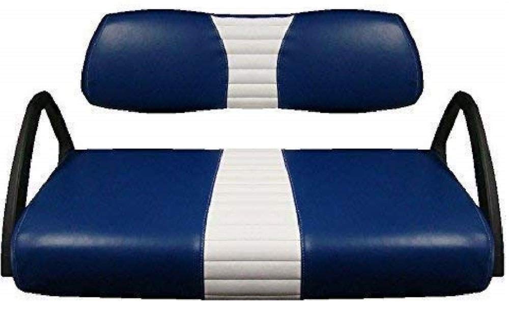 Club Car DS 2000+ Custom 1Stripe Golf Cart Seat Cover Set Made with Marine Grade