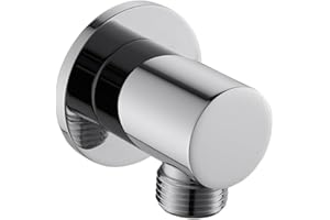 WEIRUN Faucet Wall Supply Elbow for Hand Held Shower Hose,Wall Union Water Supply for Handheld Shower Head,Shower System Wall Elbow Hand Shower Replacement Parts,Drop Ell Tub Hose Adapter Attachment Chrome