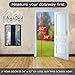 Magnetic Screen Door Full Frame Velcro, Heavy Duty Mesh, 26 Auto-Snap Magnets for Secure Seal, Pet and Kid Friendly, Keeps Bugs and Mosquitoes Out, Lets Fresh Air In. For doors 82''L X 34''W