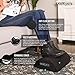Modevate Ergonomic Desk Foot Rest Cushion for Office or Home, Black, MO-001