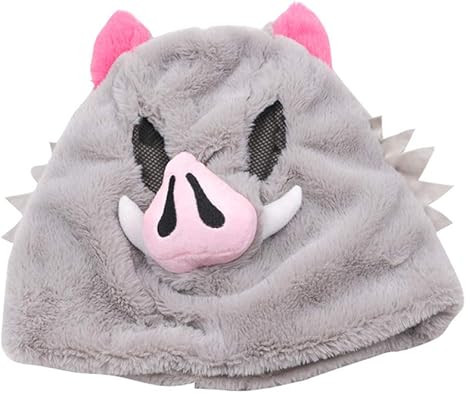 amazon shinykids 鬼滅の刃用 きめつのやいば用 嘴平伊之助 ぬいぐるみ 猪の被り物マスク 創意マスク お面 仮面 コスプレ グッズ ラテックスマスク イノシシ アニメ周辺 cosplay小物 子供用から大人用まで パーティー 小道具 学園祭 文化祭 クリスマス ハロウィン