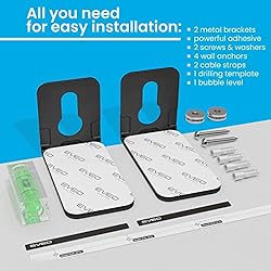 EVEO Universal Soundbar Mount - 2 Pack for 2