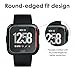 CAVN 3-Pack Compatible Versa Screen Protector, Tempered Glass Waterproof Screen Cover Saver Compatible Fitbit Versa Smartwatch [9H Hardness] [Crystal Clear] [Anti-Scratch] [No-Bubble]