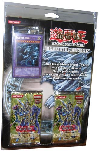 YuGiOh Card Game Ultimate Edition Blister Pack Set With Blue Eyes Ultimate Dragon Promo!
