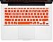 Kuzy - ORANGE Keyboard Silicone Cover Skin for Macbook / Macbook Pro 13