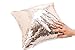 Livedeal Reversible Sequins Mermaid Pillow Cases 4040cm Bronze and White