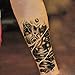 6-Sheet Arm Tattoos - Mechanical Temporary Tattoos for Men & Women - Waterproof Futuristic Body Art for Cosplay & Halloween Costume