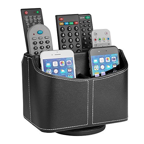FREE SHIPPING Jerrybox Remote Organizer, PU Leather Desk