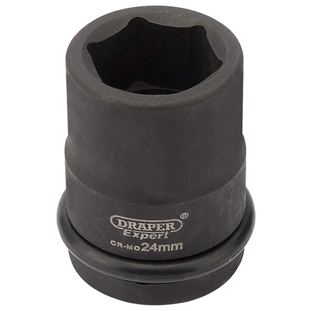Draper 28694 Expert Hi-Torq 6 Point Impact Socket, 3/4" Square Drive, 24mm , Blue