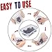 DBEAZZT Silicone Seal Bowl Covers and Food Stretch Lids Reusable Keep Food Fresh Plastic Wrap for Environmental Kitchen Tools [4PCS] 2PCS- 6.3inx6.3in, 2PCS- 7.8inx7.8in