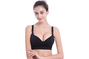 azrian Womens Seamless Clip Down Nursing Bra Wireless Deep V Neck Push Up Maternity Breastfeeding Bras Bralette Underwear