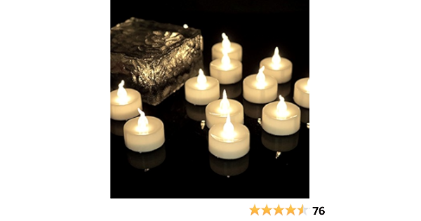 Amazon Com Flicker Timer Candle 6 Hours On 18 Hours Off Cycle Small Electric Timed Led Flameless Unscented Fake Artificial Decorative Unique Votive Battery Tealight For Christmas New Year Candle 12 Pack 1012t Home