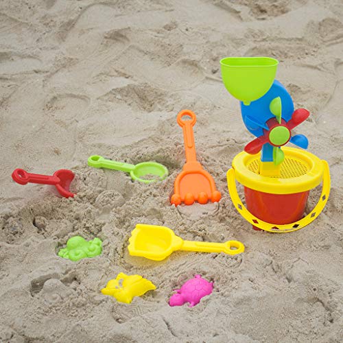Kids Beach Toys Set, Sandbox Toys 11pc Super Value Molds Tools On Summer Seaside Holiday Must Toys Clearance (As show)