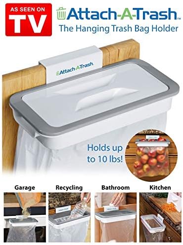 Attach A Trash The Hanging Trash Bag Holder Dust Bin Sold by iBubble