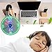 [New] USB LED Clock Fan with Temperature, SAYTAY Mobile USB Real Time Fan Fahrenheit and Celsius Display Portable Cooling Mini USB Quiet Gooseneck Fan for Office, Home & Travel (TC)