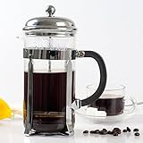 Secura 1 Liter Glass French Press Coffee Maker, 34-Ounce, BONUS Stainless Steel Screen
