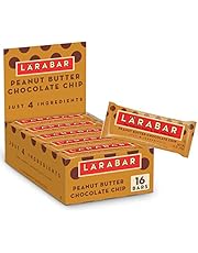 Larabar Peanut Butter Chocolate Chip, Gluten Free Vegan Fruit & Nut Bar, 1.6 oz Bars, 16 Ct
