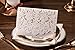 Doris Home Horizontal Laser Cut Wedding Invitation with White Hollow Flora Favors 1 piece