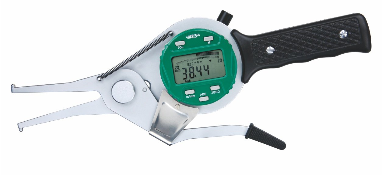 INSIZE 215195 Digital Internal Caliper Gage, Arm Length 100 mm, 7595 mm/33.8", Resolution 0.