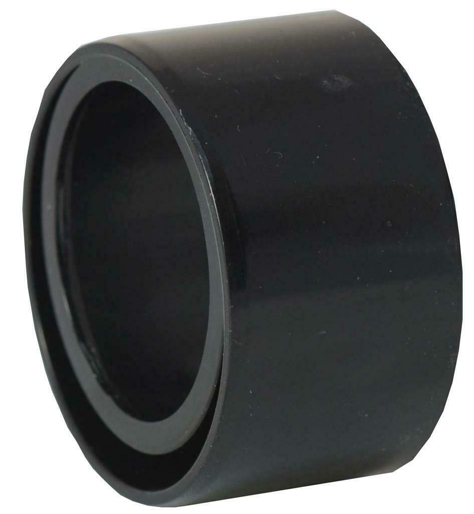 Solvent Black 50mm (56mm) x 40mm (43mm) Pipe Reducer - Pack of 2