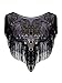 Vijiv Women's Vintage 1920s Flapper Shawl Sequin Fringe Gatsby Evening Bolero Cape