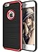 iPhone 6S Case,iPhone 6 Case,Zoudashuai Rugged Hybrid Flexible Slim Thin Durable Shock-Absorbing Case Ultra Protective Anti-Scratch Shockproof Bumper Soft TPU for iPhone 6/6S (4.7inch)-Black&Red