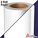 Avery White Silver Reflective Industrial Grade Craft Vinyl 12 Inch by 24 Inch Roll for Cricut, Silhouette & Cameo Machines (12 Inches x 24 Inches 2-Roll Pack)